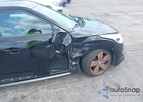 2015 Hyundai Veloster Turbo из США, поврежденный, VIN KMHTC6AEXFU242096